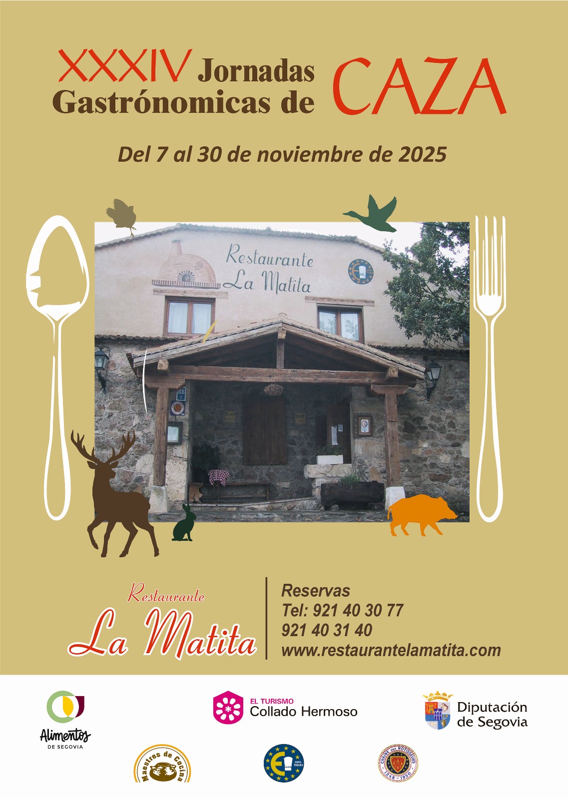 XXXIV Jornadas Gastronómicas de Caza | Del 7 al 30 de Novimebre de 2025